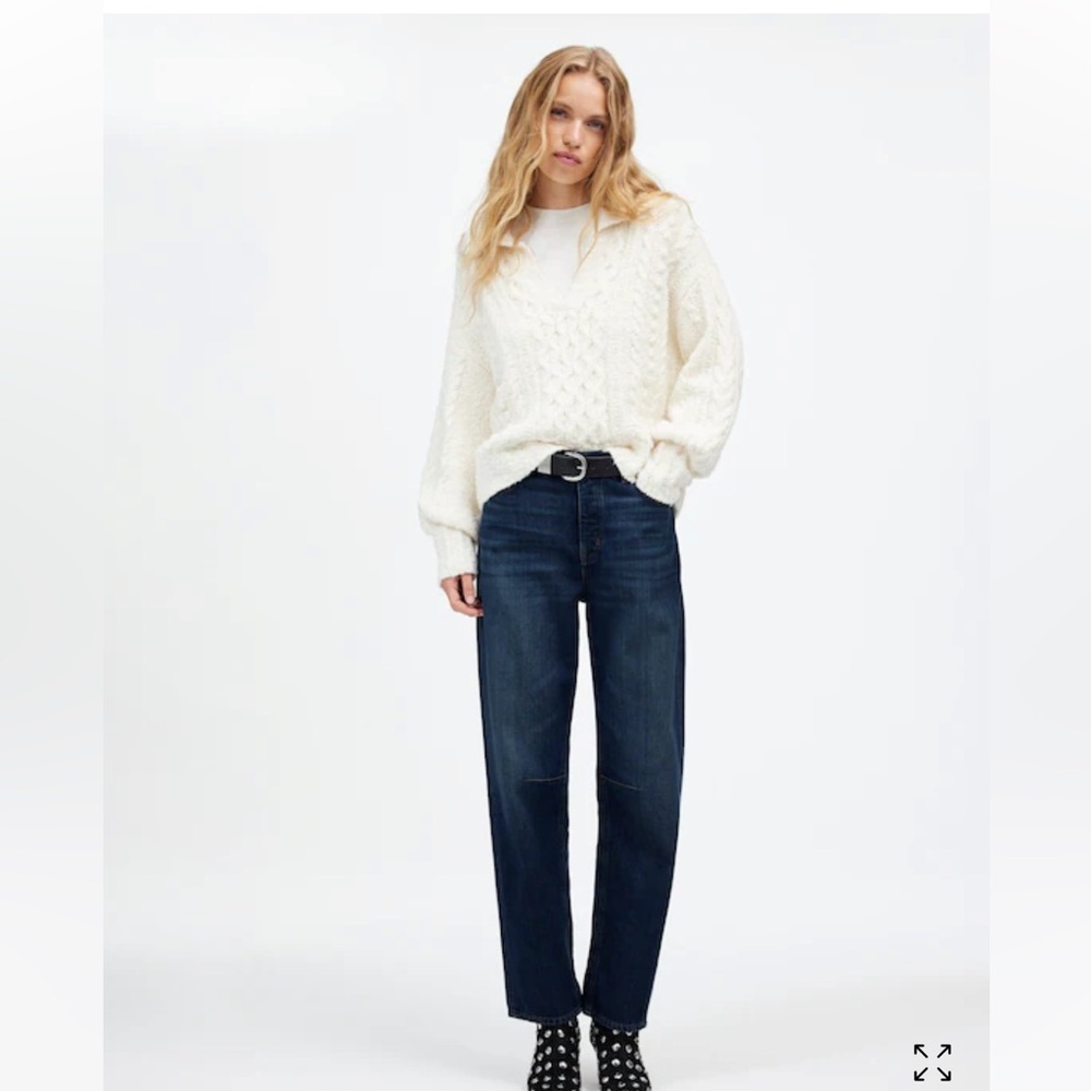 Madewell Darted Barrel Leg Jeans Softdrape Edition 30